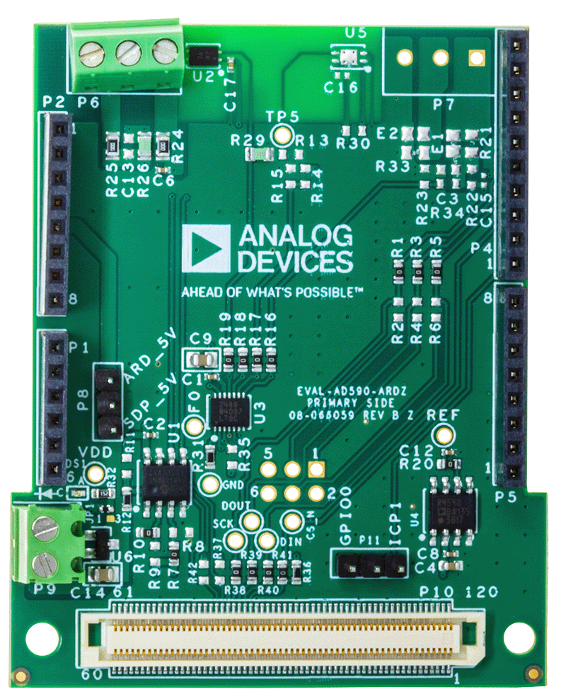 EVAL-AD590-ARDZ Evaluation Board - Top View
