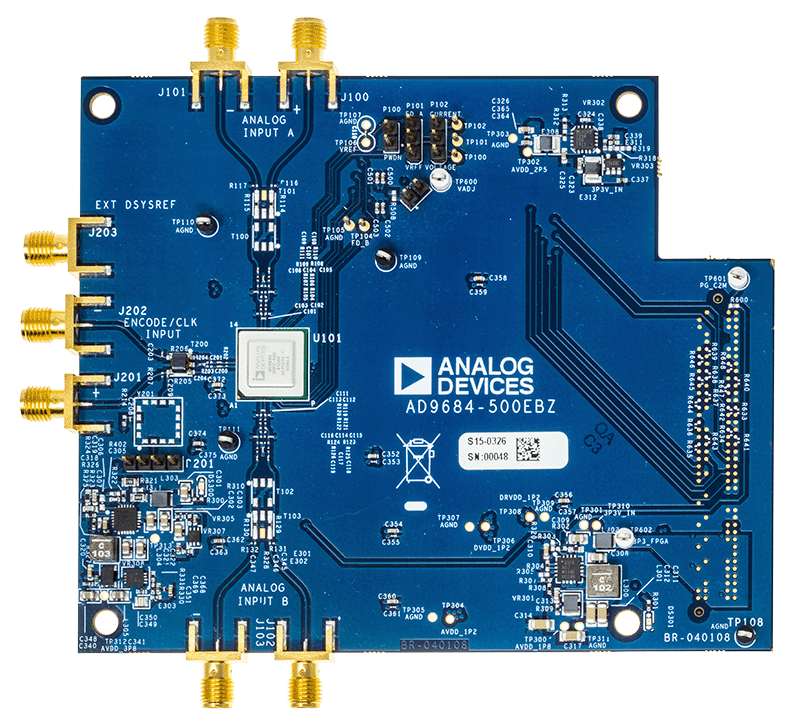 EVAL-AD6679 Evaluation Board - Top View