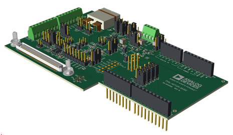 EVAL-AD7124 Board Photo Angle View