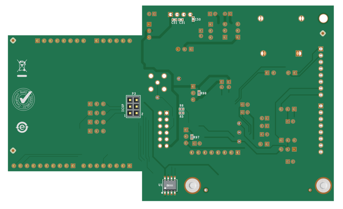 EVAL-AD7124 Board Photo Bottom View