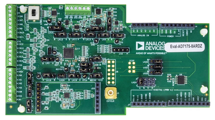 EVAL-AD7175-8ARDZ Board Photo Top View