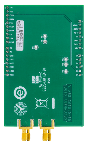 EVAL-AD8302-ARDZ Evaluation Board - Bottom View