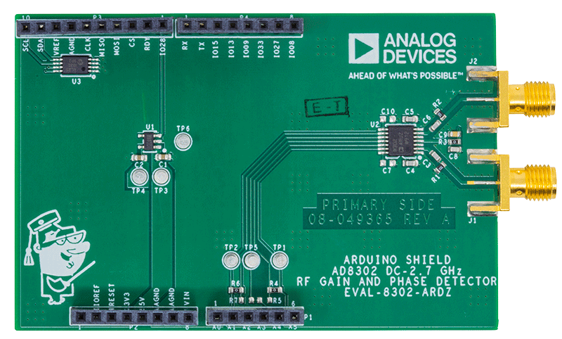EVAL-AD8302-ARDZ Evaluation Board - Top View