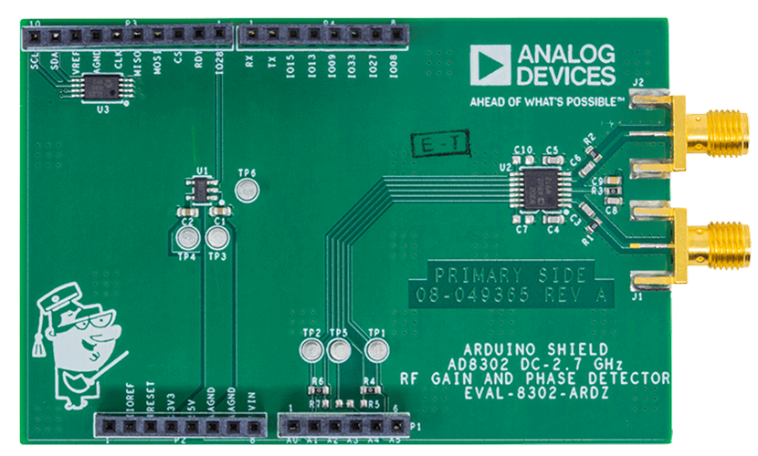 EVAL-AD8302-ARDZ Evaluation Board - Top View
