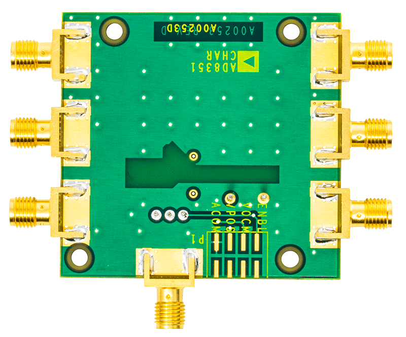 EVAL-AD8351 Evaluation Board - Bottom View