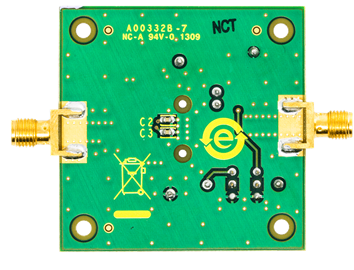 AD8367 Evaluation Board - Bottom View