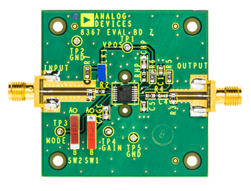 AD8367 Evaluation Board - Top View