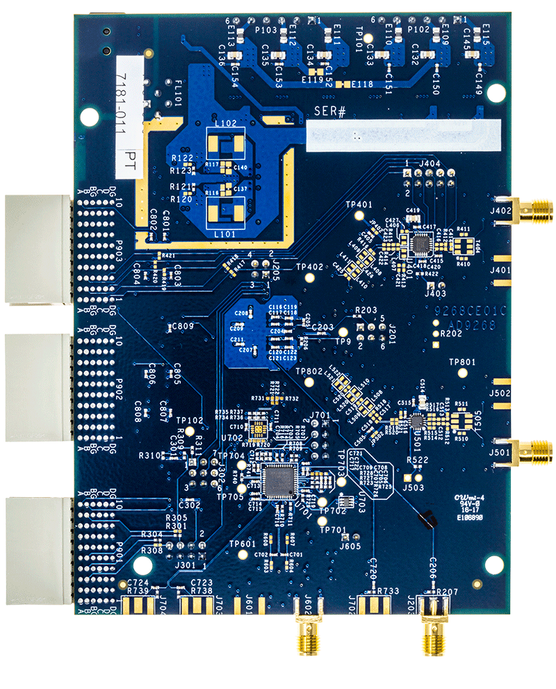 AD9258 Evaluation Board - Bottom View