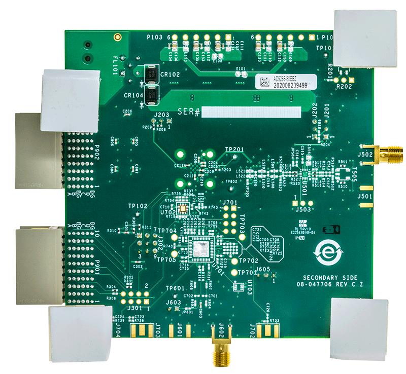 AD9629 Evaluation Board - Bottom View
