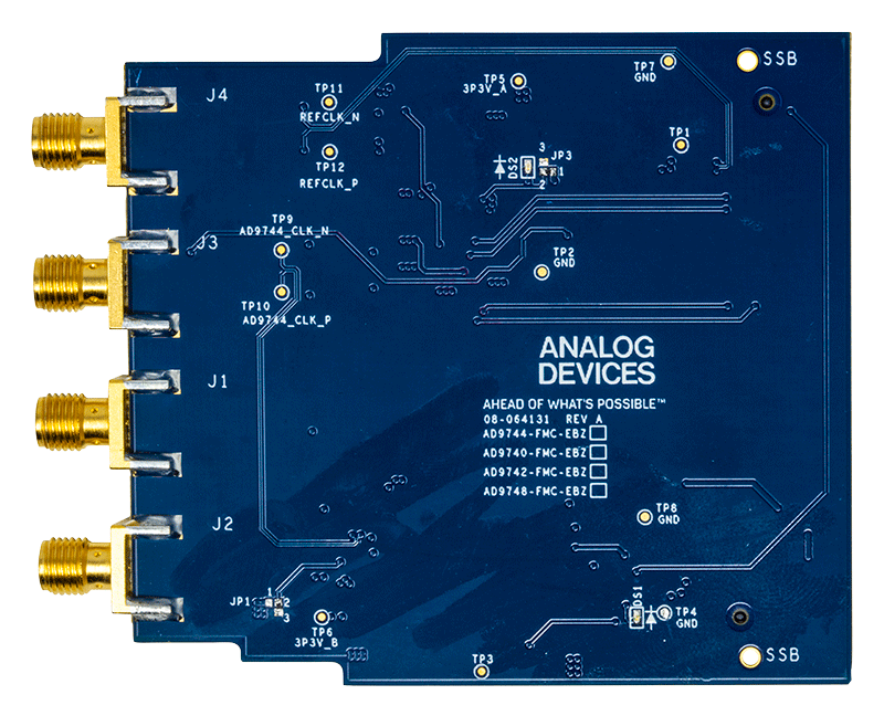 AD974x Evaluation Board - Bottom View