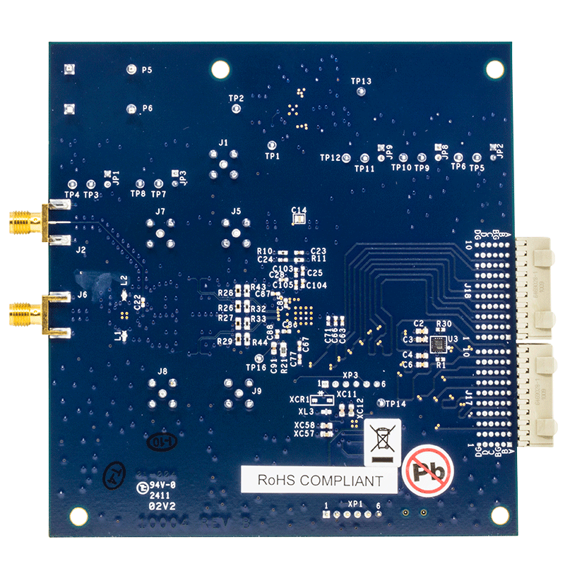 EVAL-AD9783 Evaluation Board - Bottom View