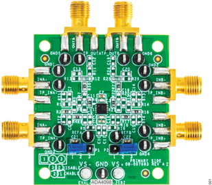 EVAL-ADA4098-2EBZ Evaluation Board - Top View
