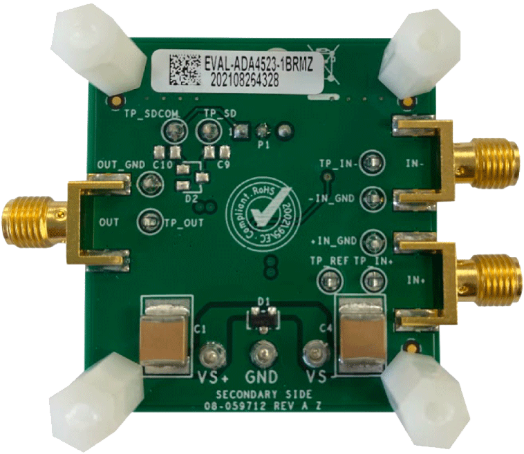EVAL-ADA4523-1BRMZ Evaluation Board - Bottom View