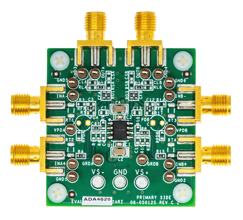 EVAL-ADA4620-2 Board Photo Top View