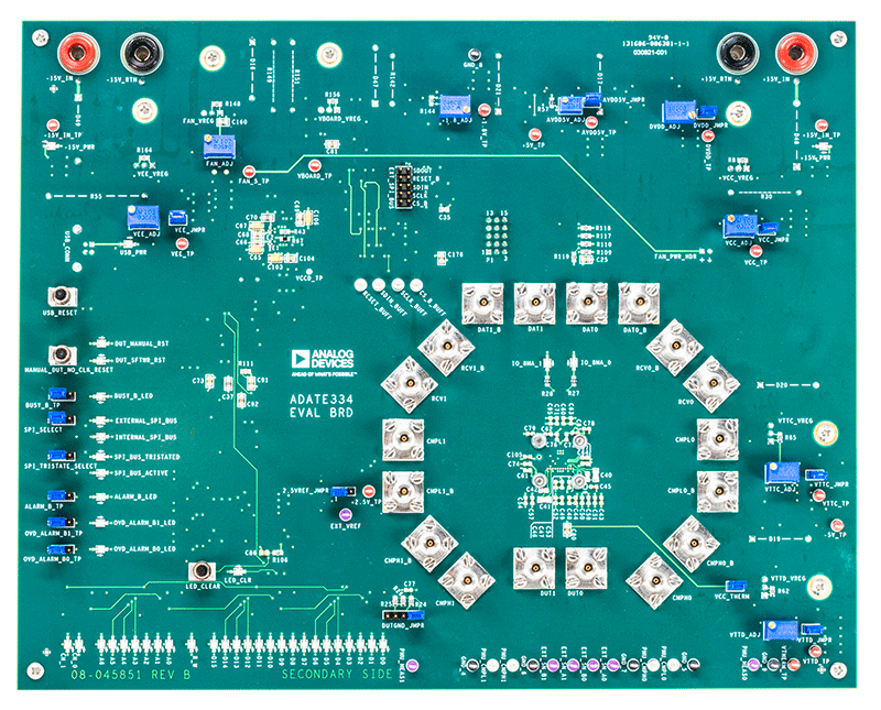 EVAL-ADATE334EBZ Evaluation Board - Top View