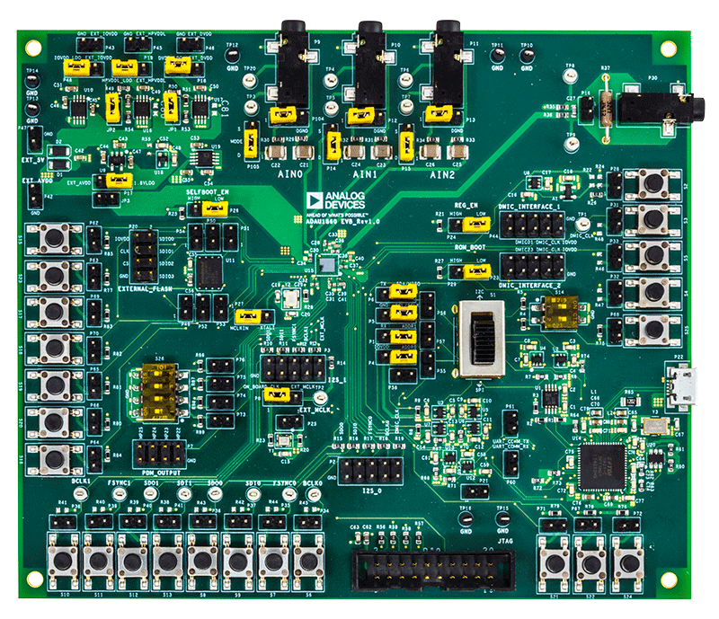 EVAL-ADAU1860EBZ Evaluation Board - Top View