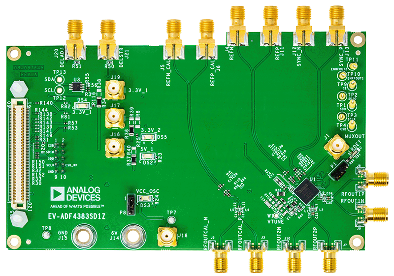 EVAL-ADF4383  Board Photo Top View