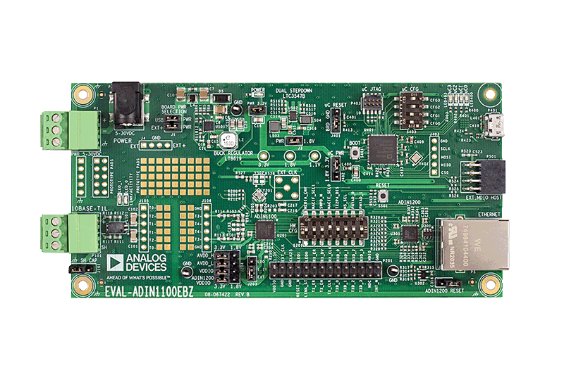 ADIN1100 Evaluation Board - Top View