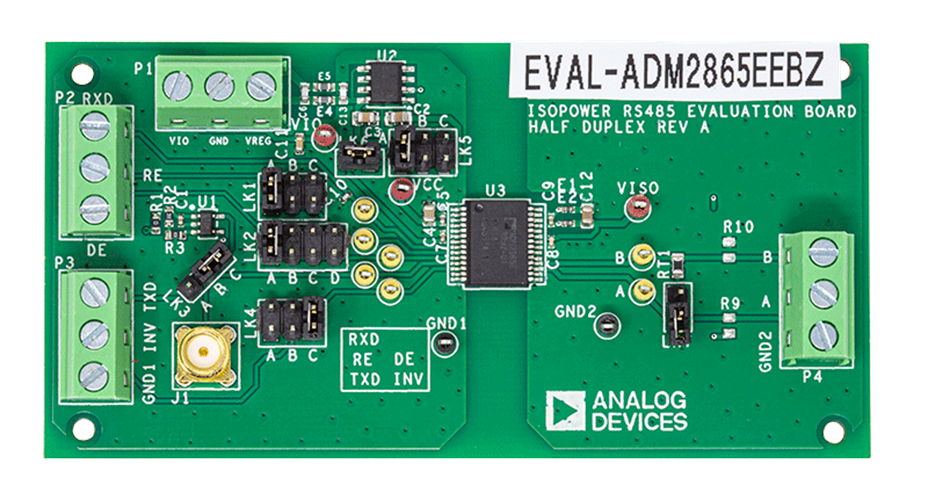 ADM2865E Evaluation Board - Top View