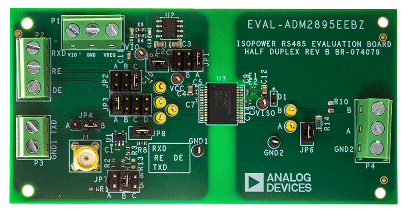 EVAL-ADM2895E Board Photo Top View