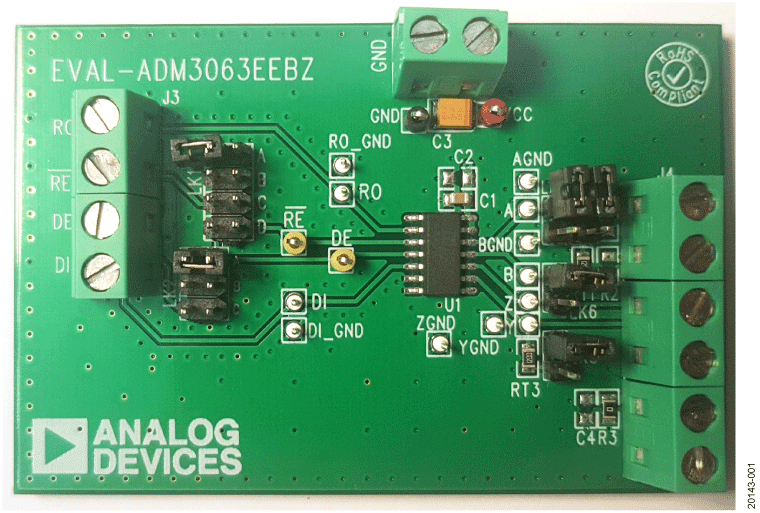 ADM3063E Evaluation Board - Top View
