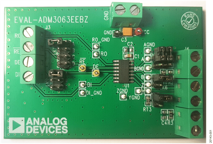 ADM3063E Evaluation Board - Top View