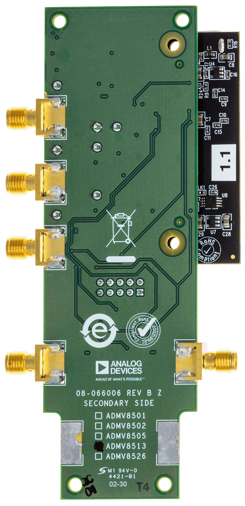 ADMV8513 Evaluation Board Kit - Bottom