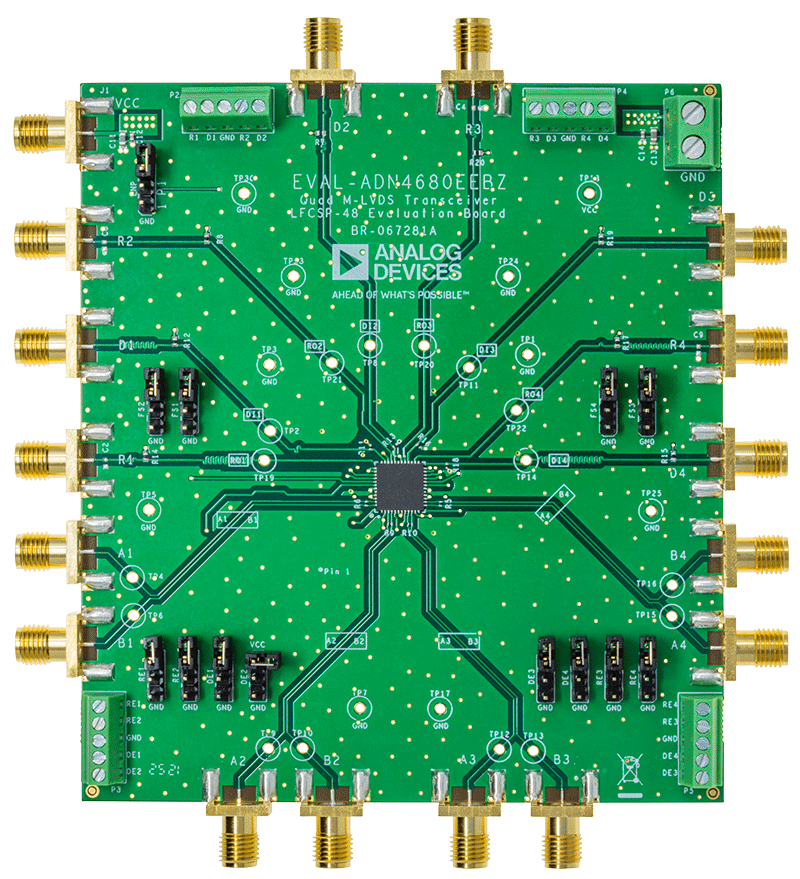 EVAL-ADN4680EEBZ Evaluation Board - Top View