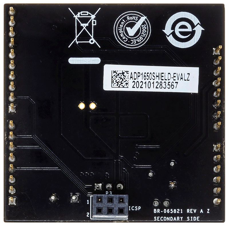 ADP1650SHIELD-EVALZ Evaluation Board - Bottom View