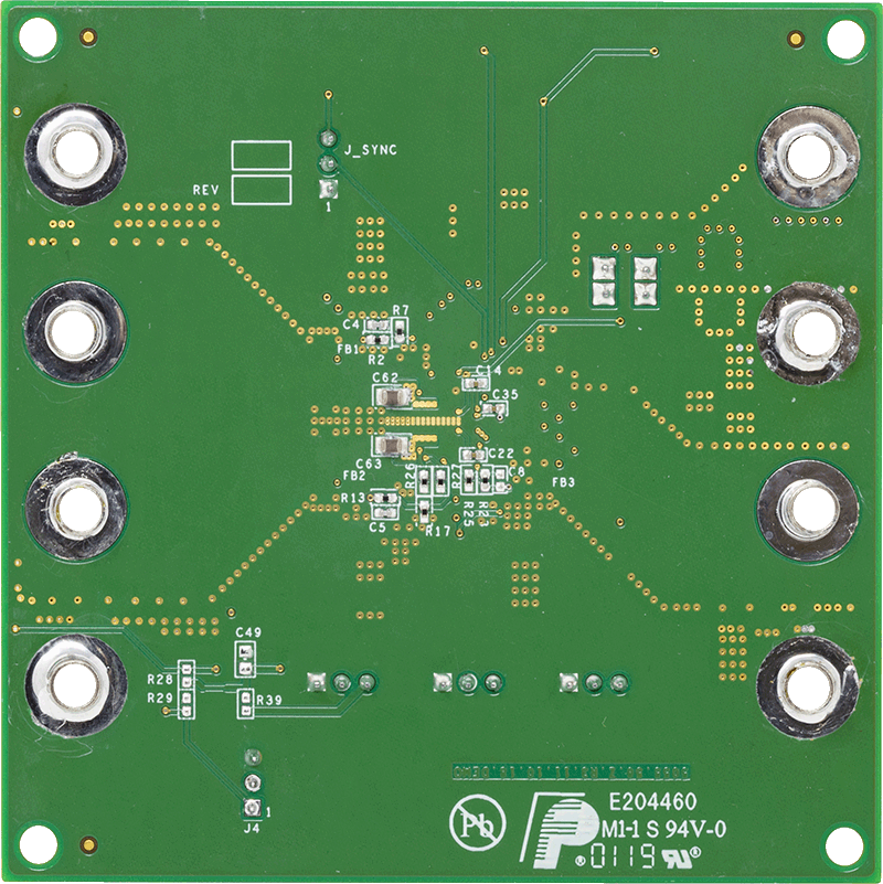 ADP5055-EVALZ Evaluation Board - Bottom View