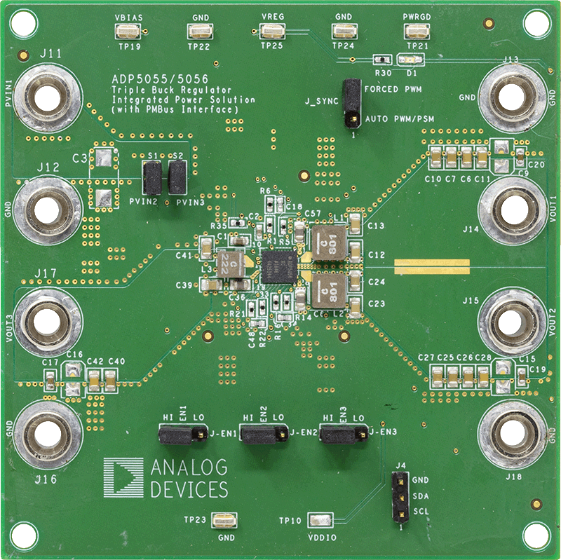 ADP5055-EVALZ Evaluation Board - Top View