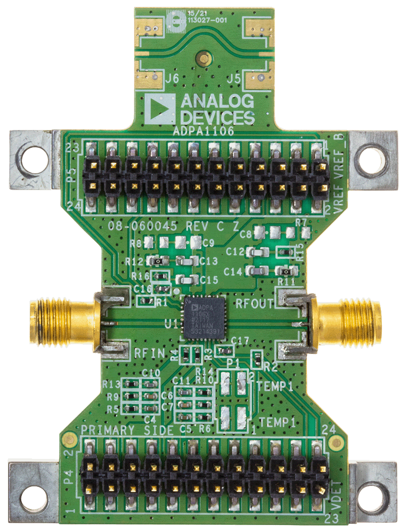 ADPA1106 Evaluation Board Top