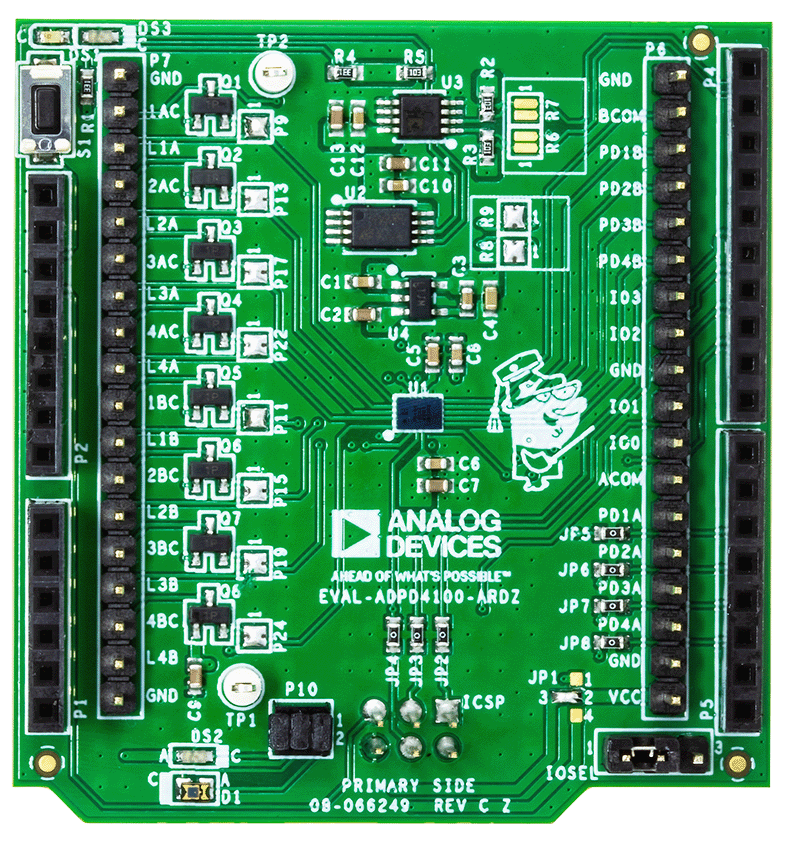 EVAL-ADPD4100-ARDZ Evaluation Board - Top View