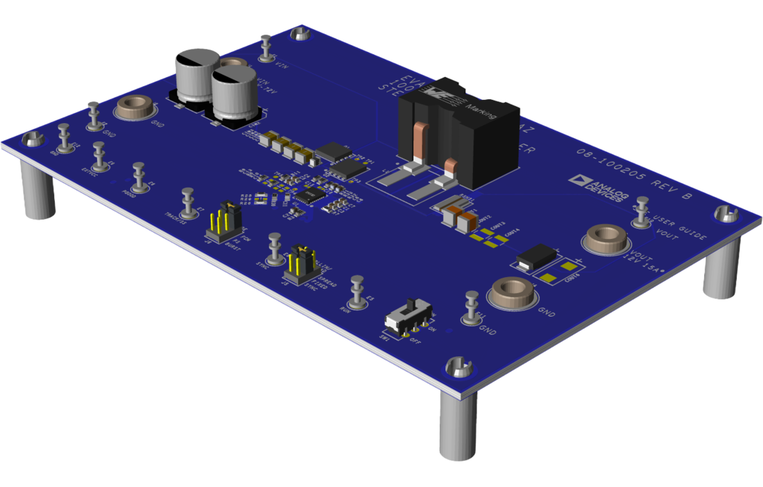 EVAL-ADPL74101-AZ Evaluation Board Angle View
