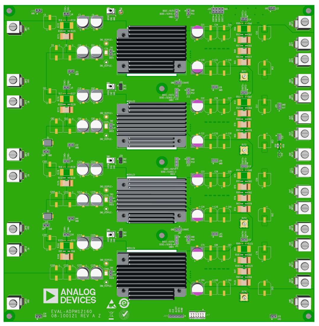 EVAL-ADPM12160 Board Photo Top View
