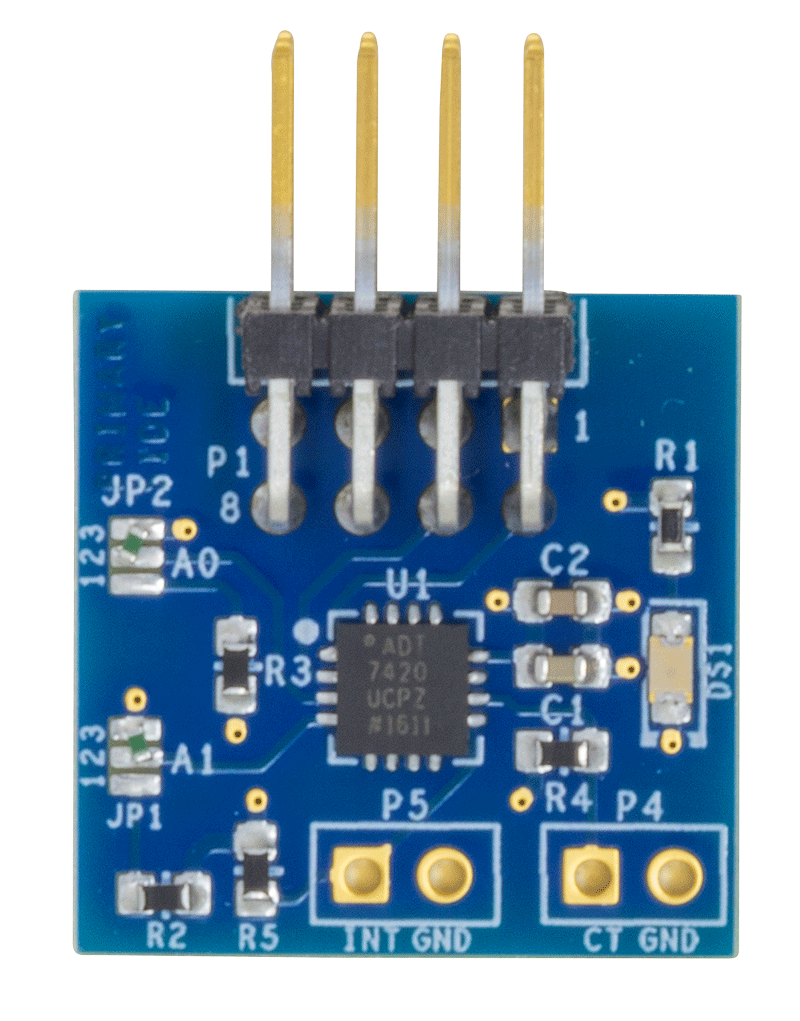EVAL-ADT7420-PMDZ Evaluation Board - Top View