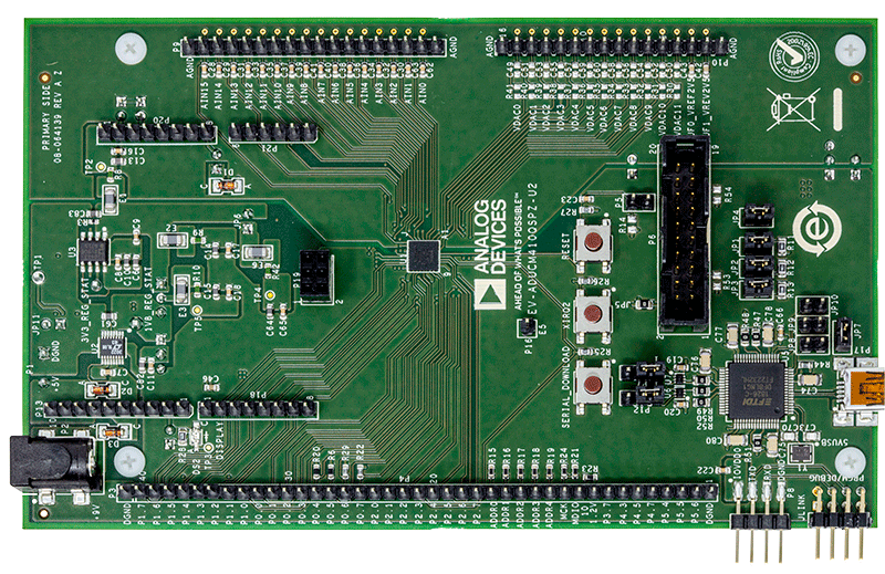 ADUCM410  Evaluation Board - Top View