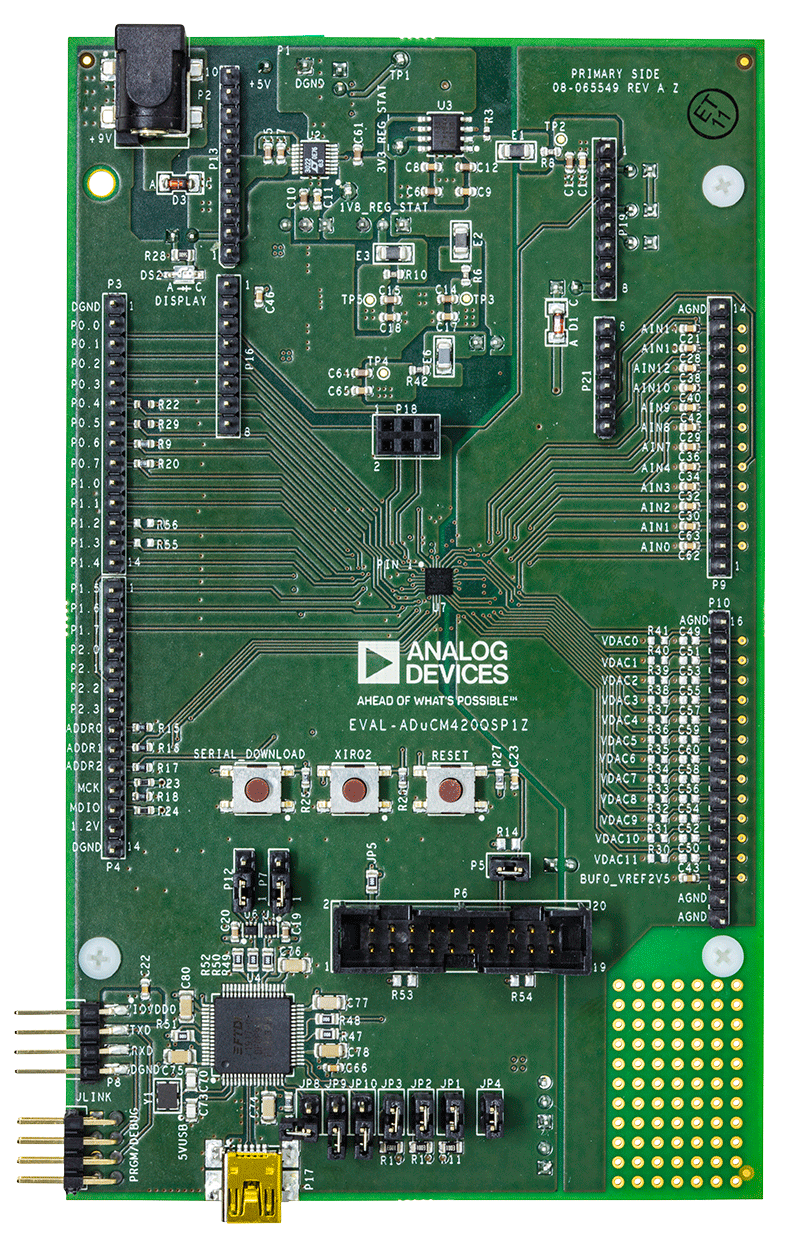 ADuCM420 Evaluation Board - Top View