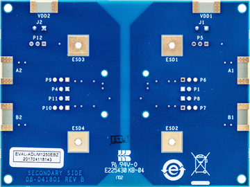 ADUM1250 Evaluation Board - Bottom View