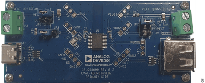 EVAL-ADuM3165EBZ Evaluation Board - Top View