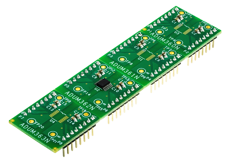 EVAL-ADuM36xNEBZ Board Photo Angle View