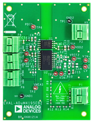 EVAL-ADUM4195 Evaluation Board Photo Top View