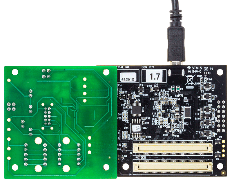 EVAL-ADXL367-SDPKIT Evaluation Board - Bottom View