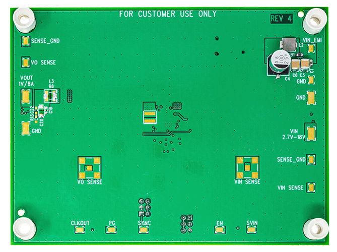 DC3002A Evaluation Board - Bottom View