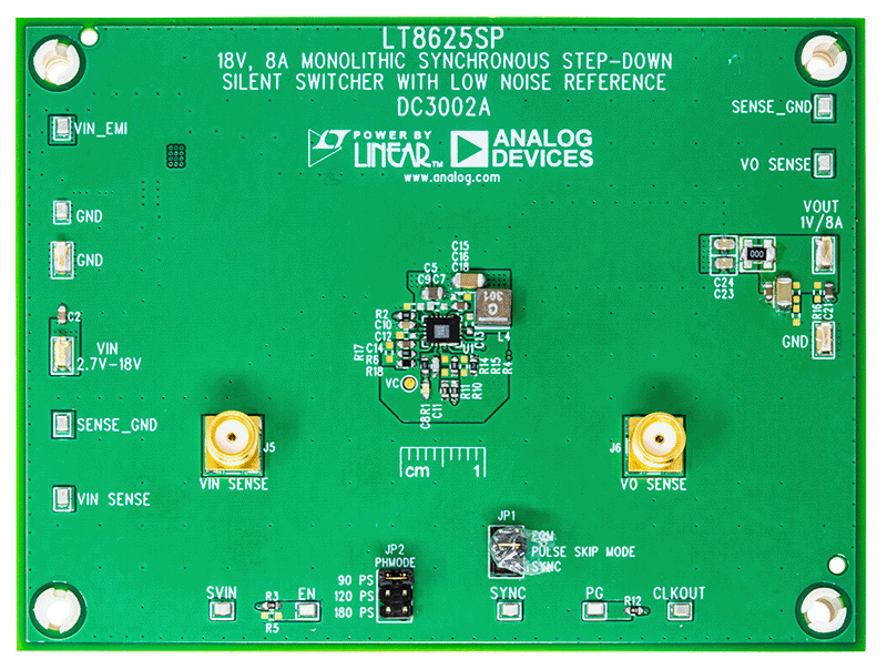 DC3002A Evaluation Board - Top View