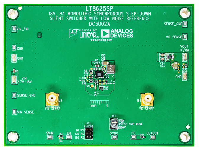 DC3002A Evaluation Board - Top View