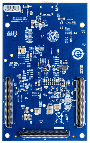 EV-SC598-SOM Evaluation Board - Bottom View