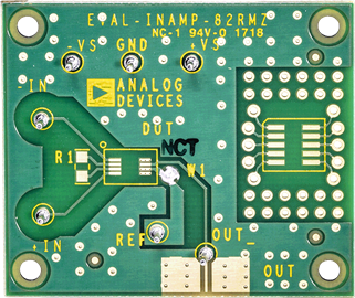 InAmp Evaluation Board - Bottom View