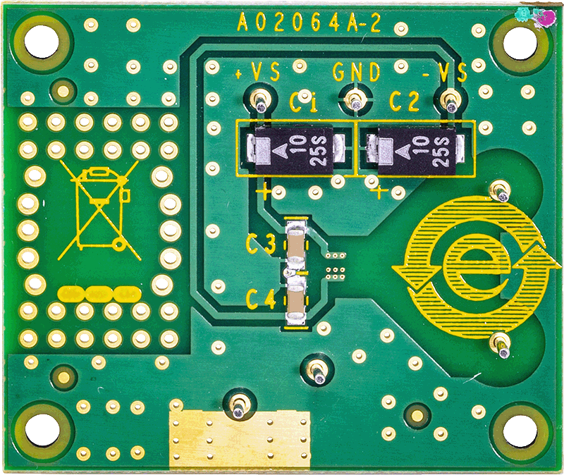 InAmp Evaluation Board - Top View