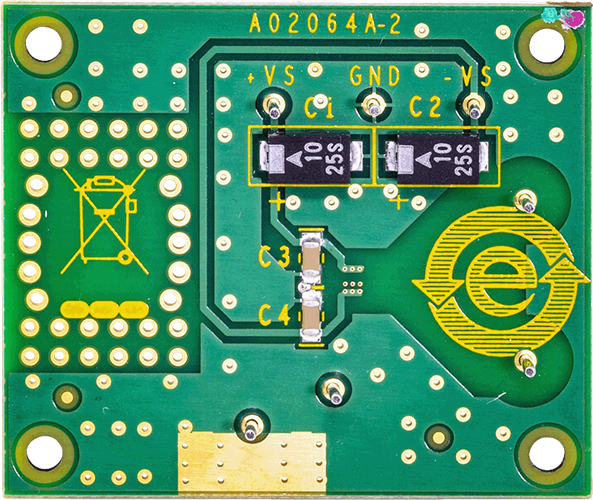 InAmp Evaluation Board - Top View